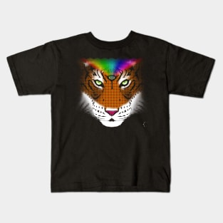 Third Eye of the Tiger Rainbow | Half Tone T-Shirt Kids T-Shirt